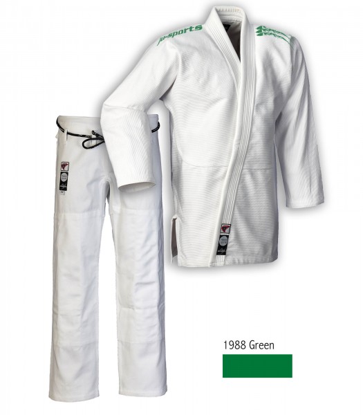 Ju Jutsu Anzug "Pearl Pure" Color Schulterstick A6 gold