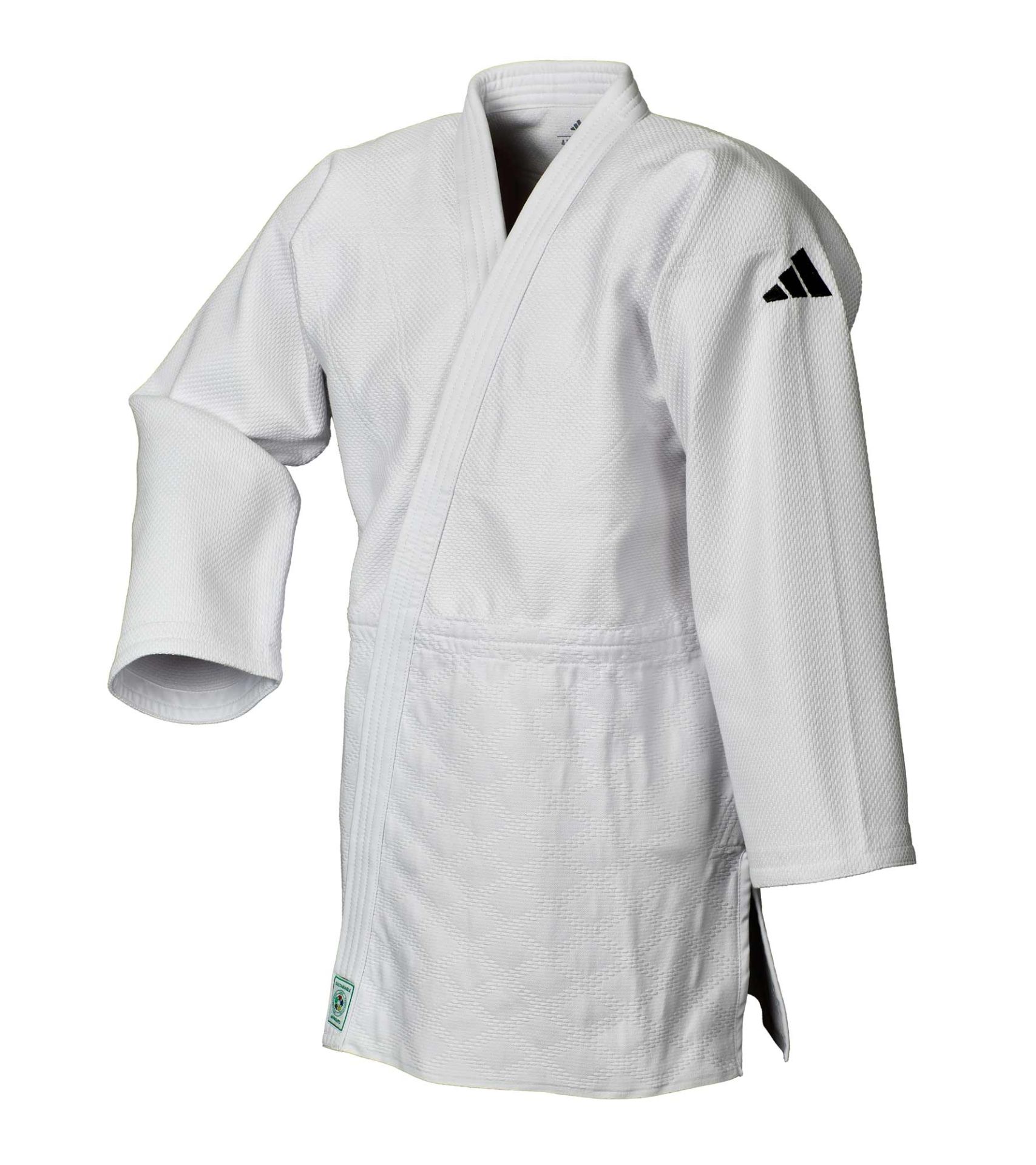 adidas Judoanzug "CHAMPION III" IJF - SLIM FIT  - NUR LOGO weiß