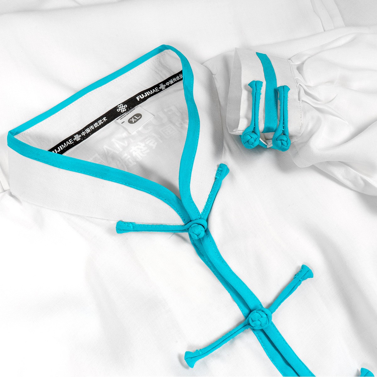 Taiji/Qigong Anzug weiß-blau