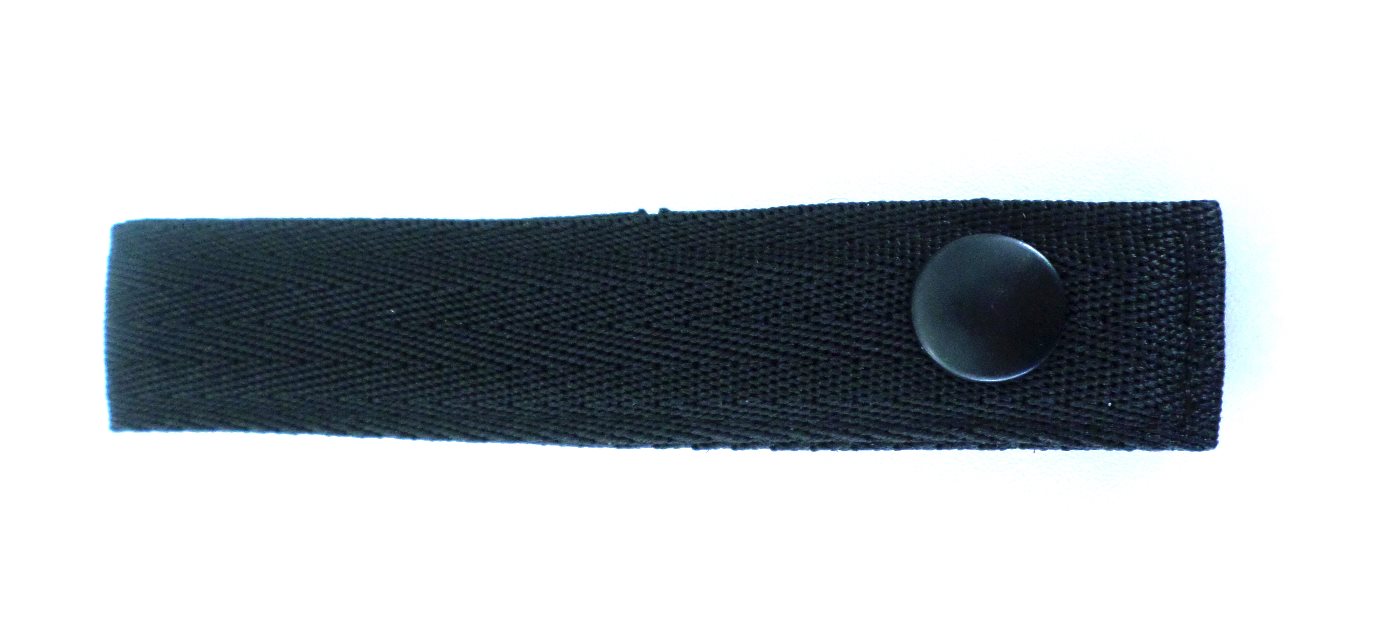 Koppelschlaufe groß mit Druckknopf ca. 12,5 cm