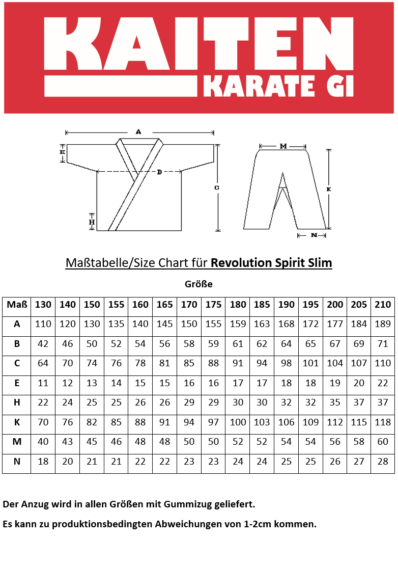 Kaiten Karateanzug Spirit Slim