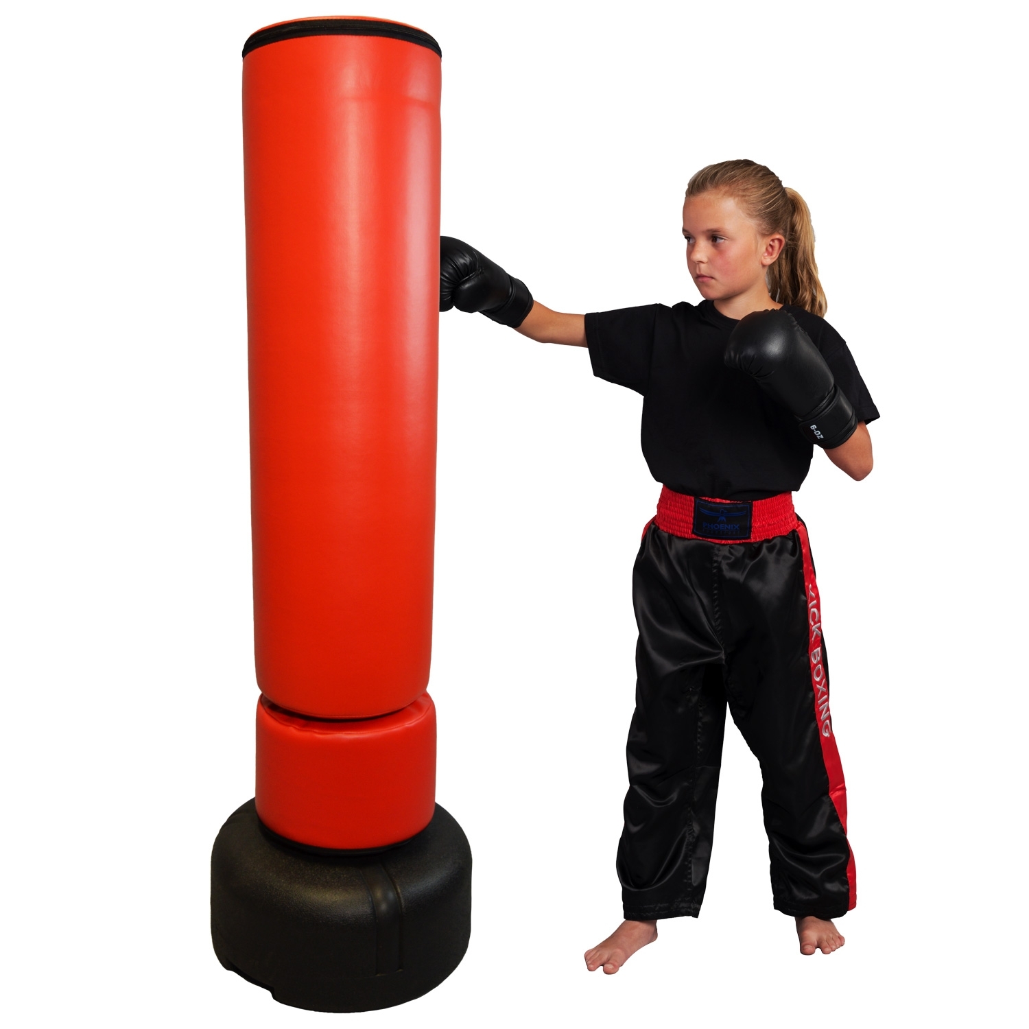 Junior Standboxsack 150 cm Kids schwarz-rot