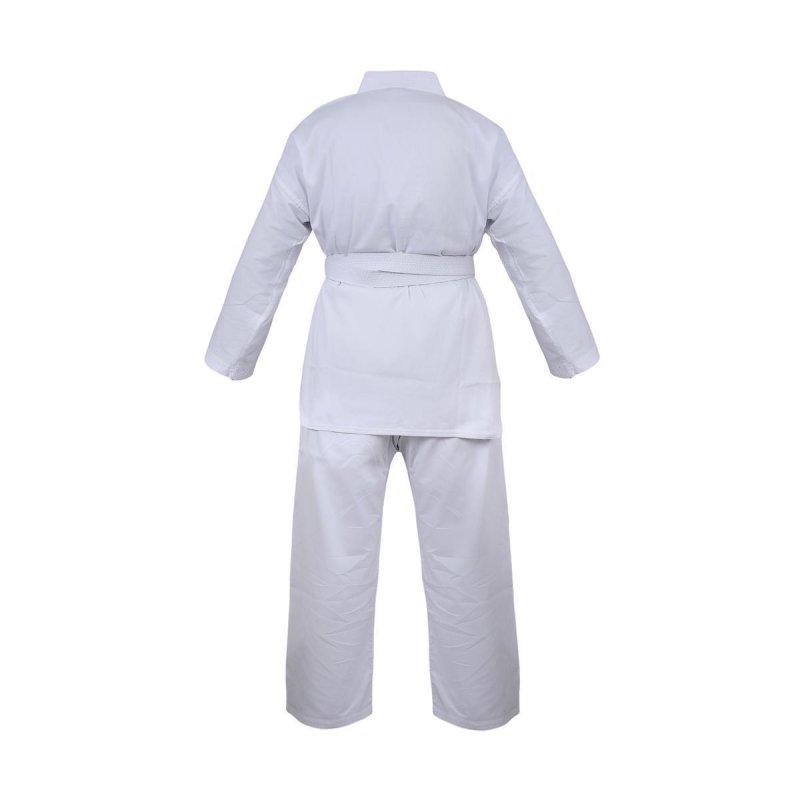 Taekwondo-Anzug Korea III weißes Revers, Ripp-Gewebe (Mischgewebe)
