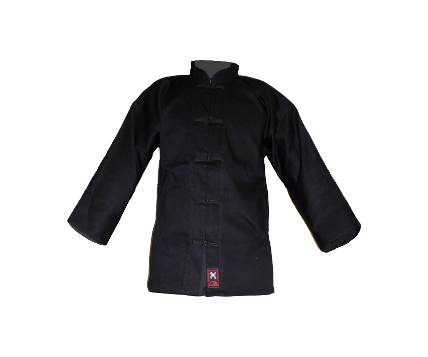 Kung-Fu Jacke, komplett schwarz 210