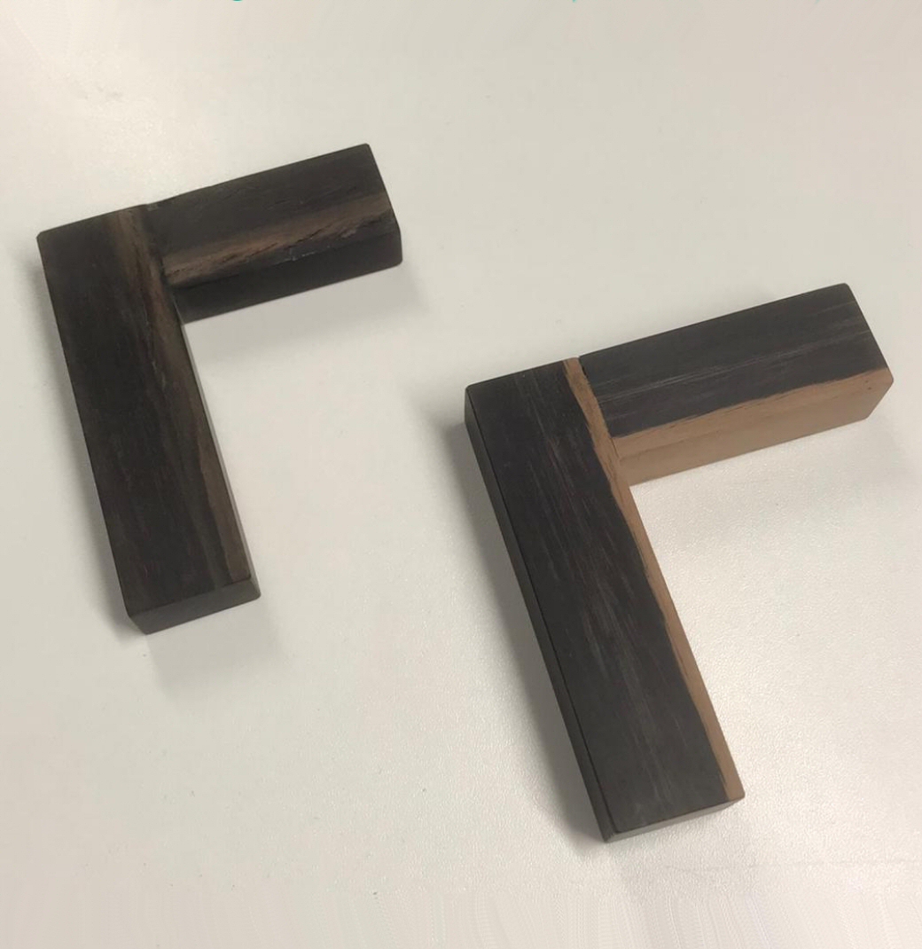 Anlegewinkel aus Ebenholz