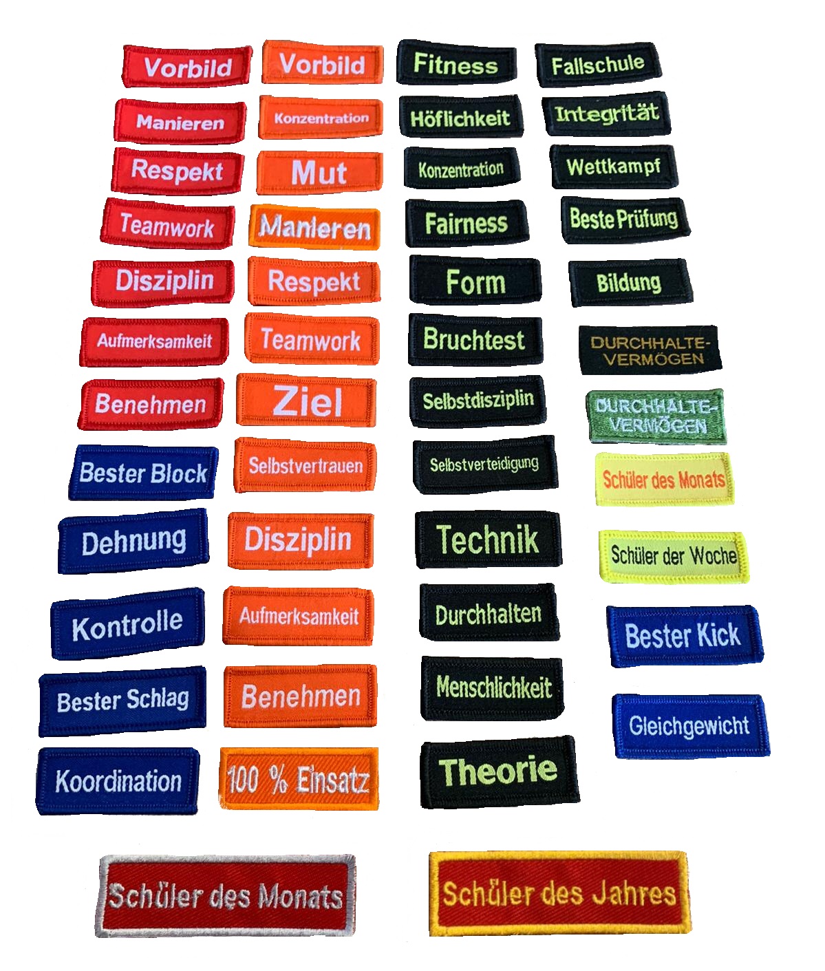 10-er Pack Motivations-Patches (Auswahl-Artikel)