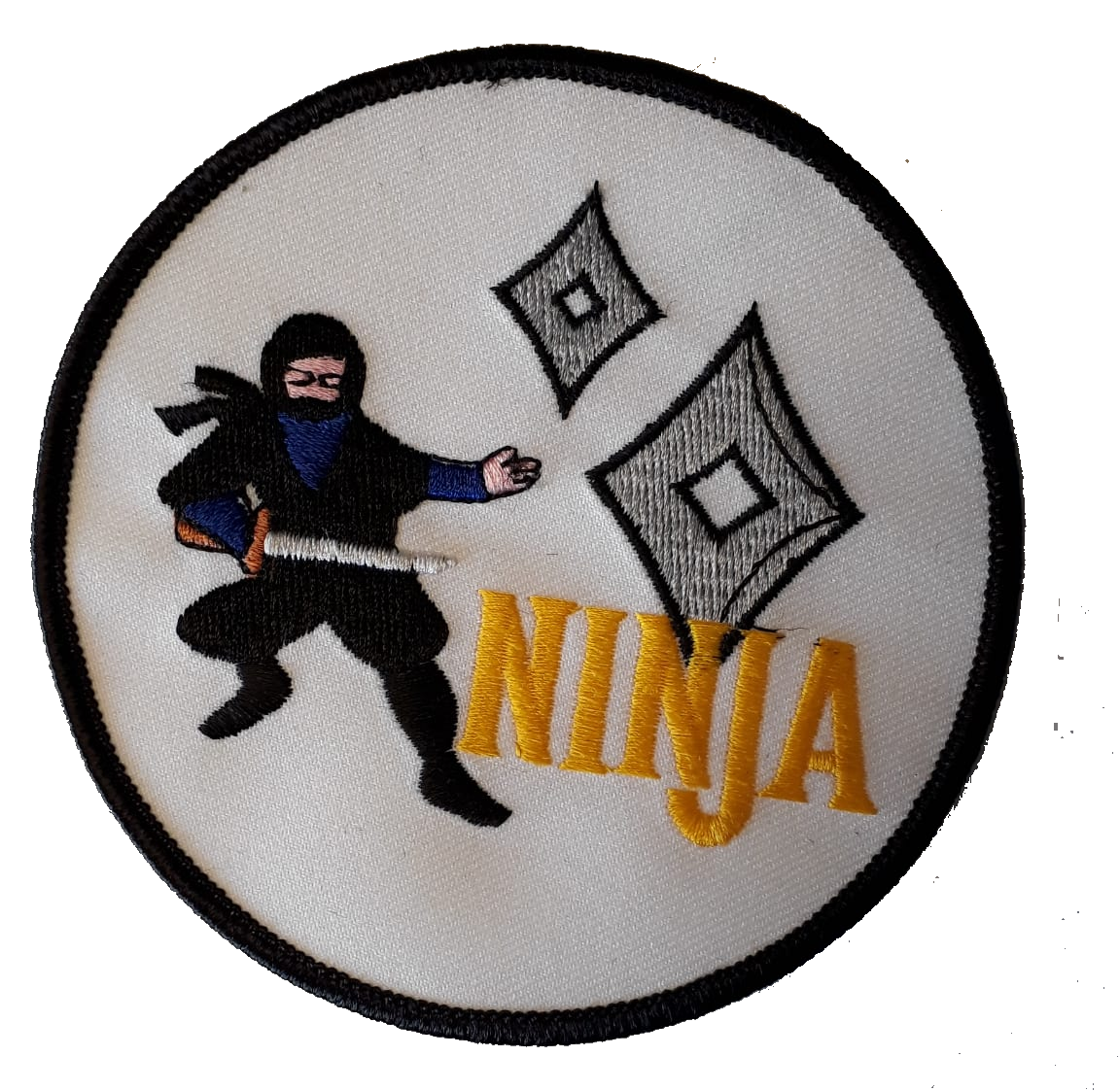 Ninja Aufnäher Kämpfer mit Shuriken