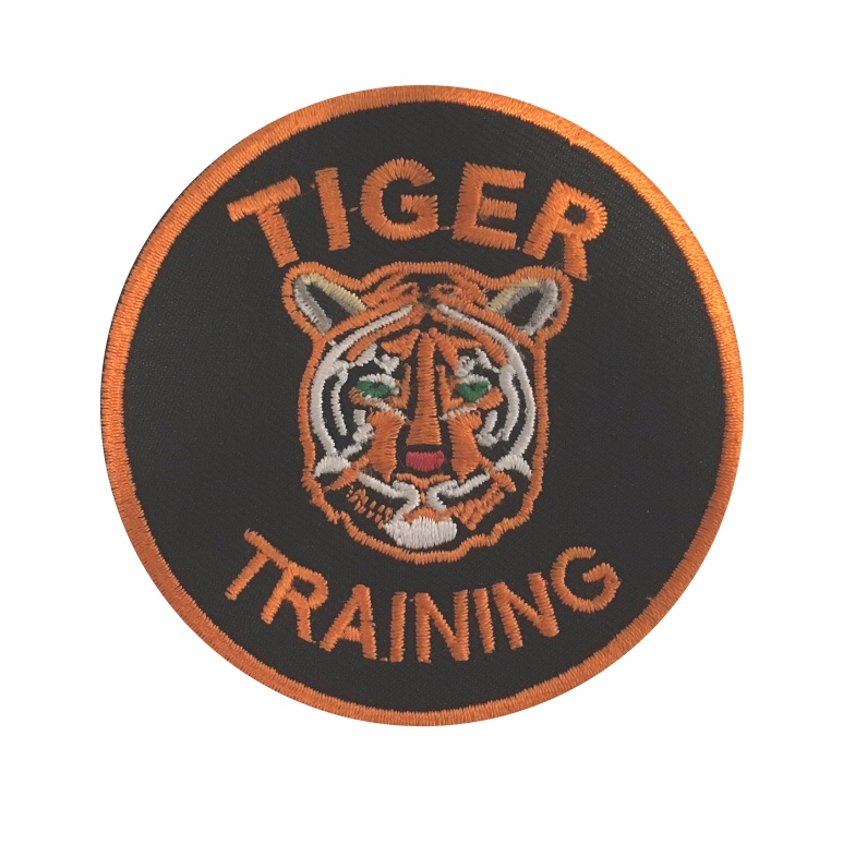 Aufnäher Tiger Training orange