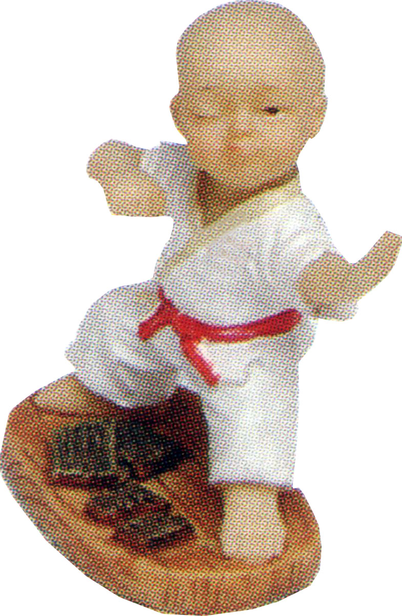 Karate Figur (H915) 6 x 9 x 15cm
