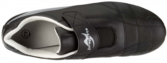 Kampfsportschuhe Mattenschuhe ohne Schnürung mit Klettverschluss schwarz 47