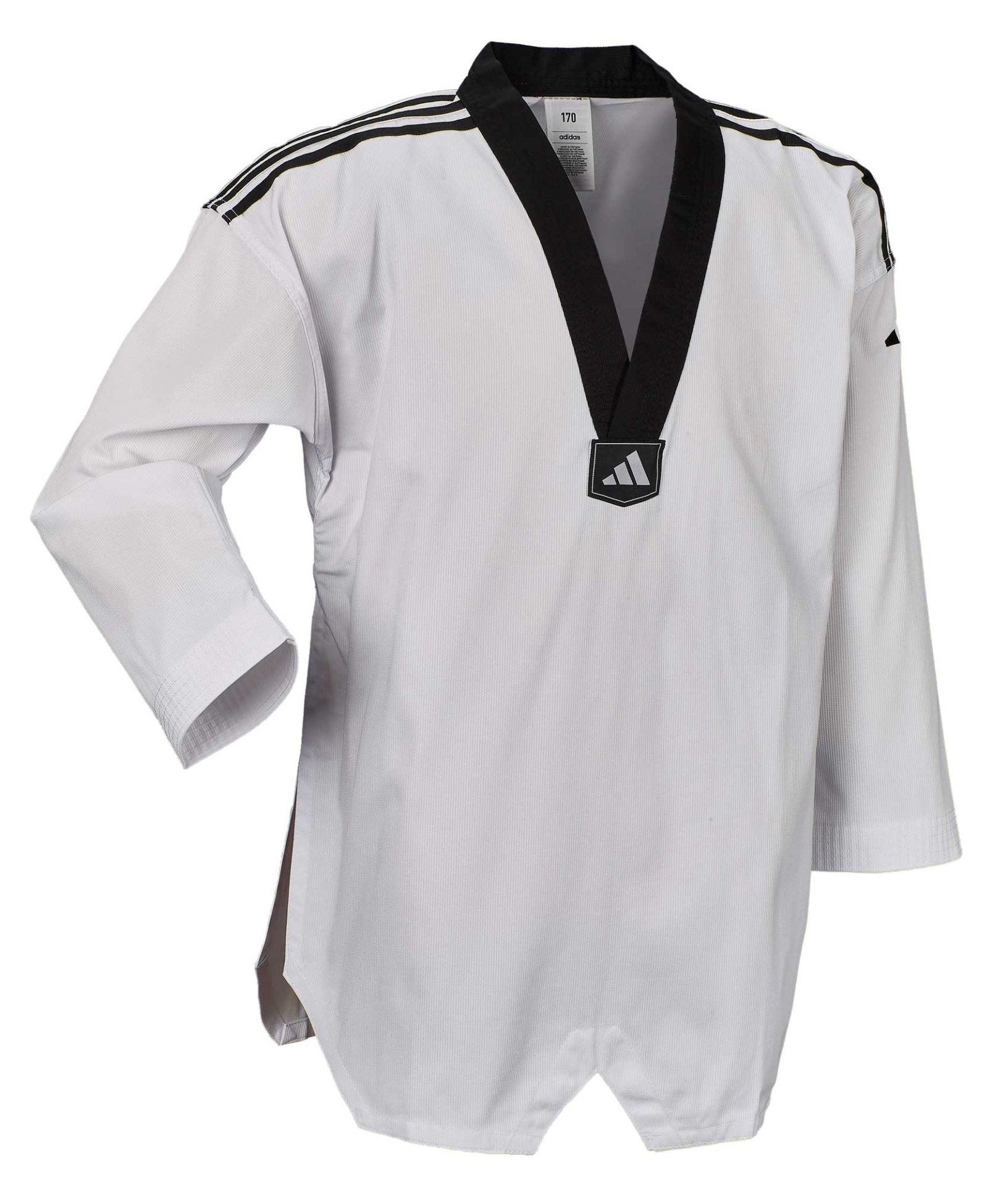ADIDAS Taekwondo Anzug ADI CLUB 3-STRIPES schwarzes Revers