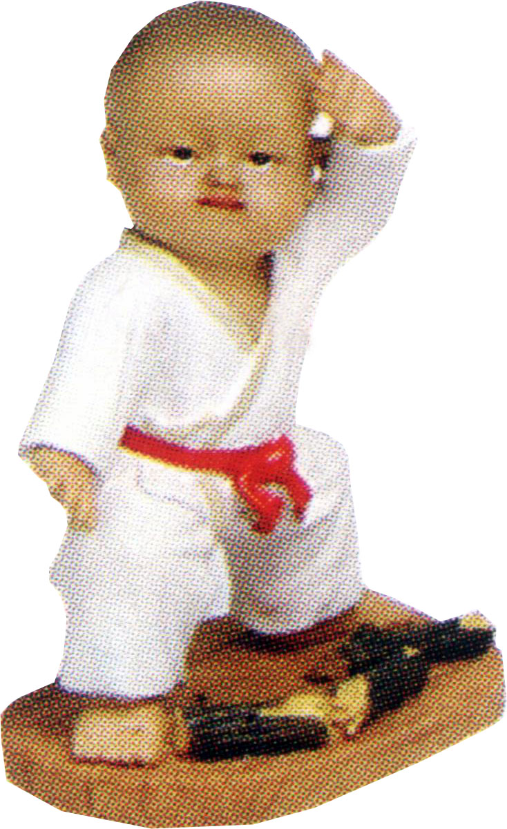 Karate Figur  (H918) 6 x 10 x 15cm
