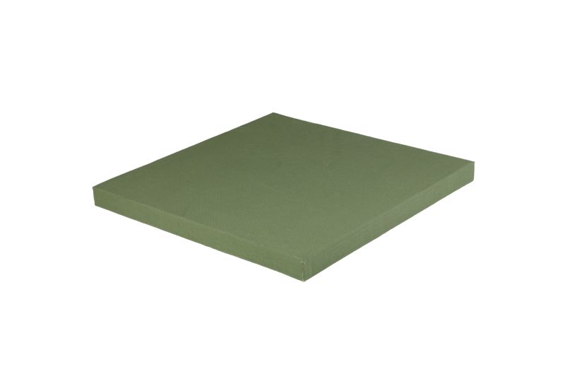 Judomatte / Aikidomatte / Segeltuch Bezug 100cm x 100cm 4 cm (%SALE) Olivgrün