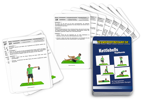 Trainingskarten Kettlebell / Kugelhanteln