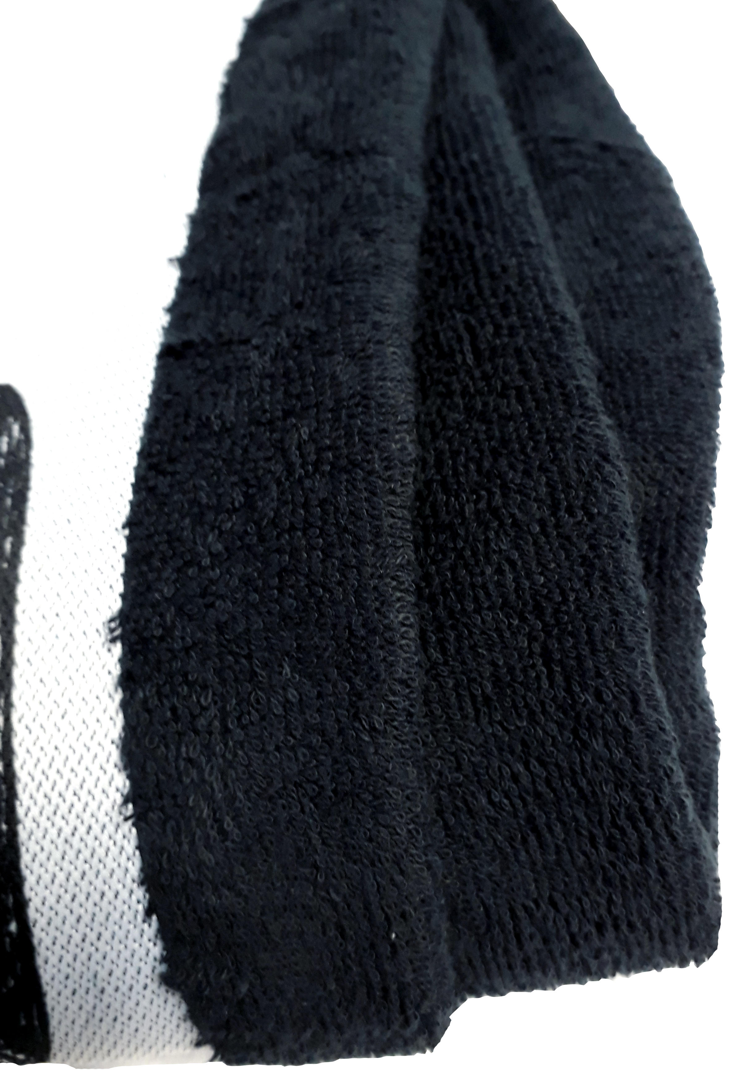 Duschtuch Black Belt schwarz mit individueller Namensbestickung Deutsch / Japanisch