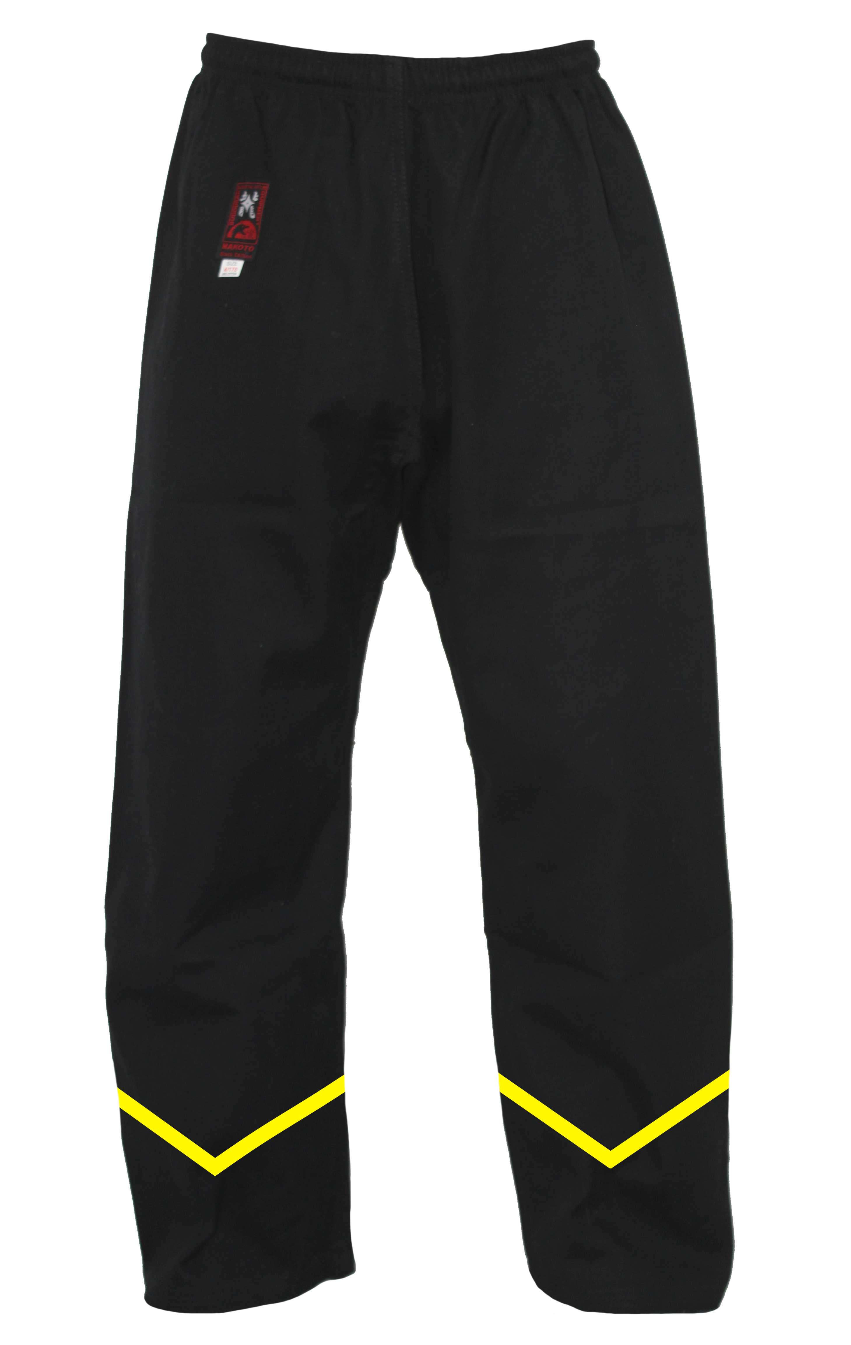 Wing Chun Hose, schwarz, Baumwolle ohne Bündchen am Hosenbein/200