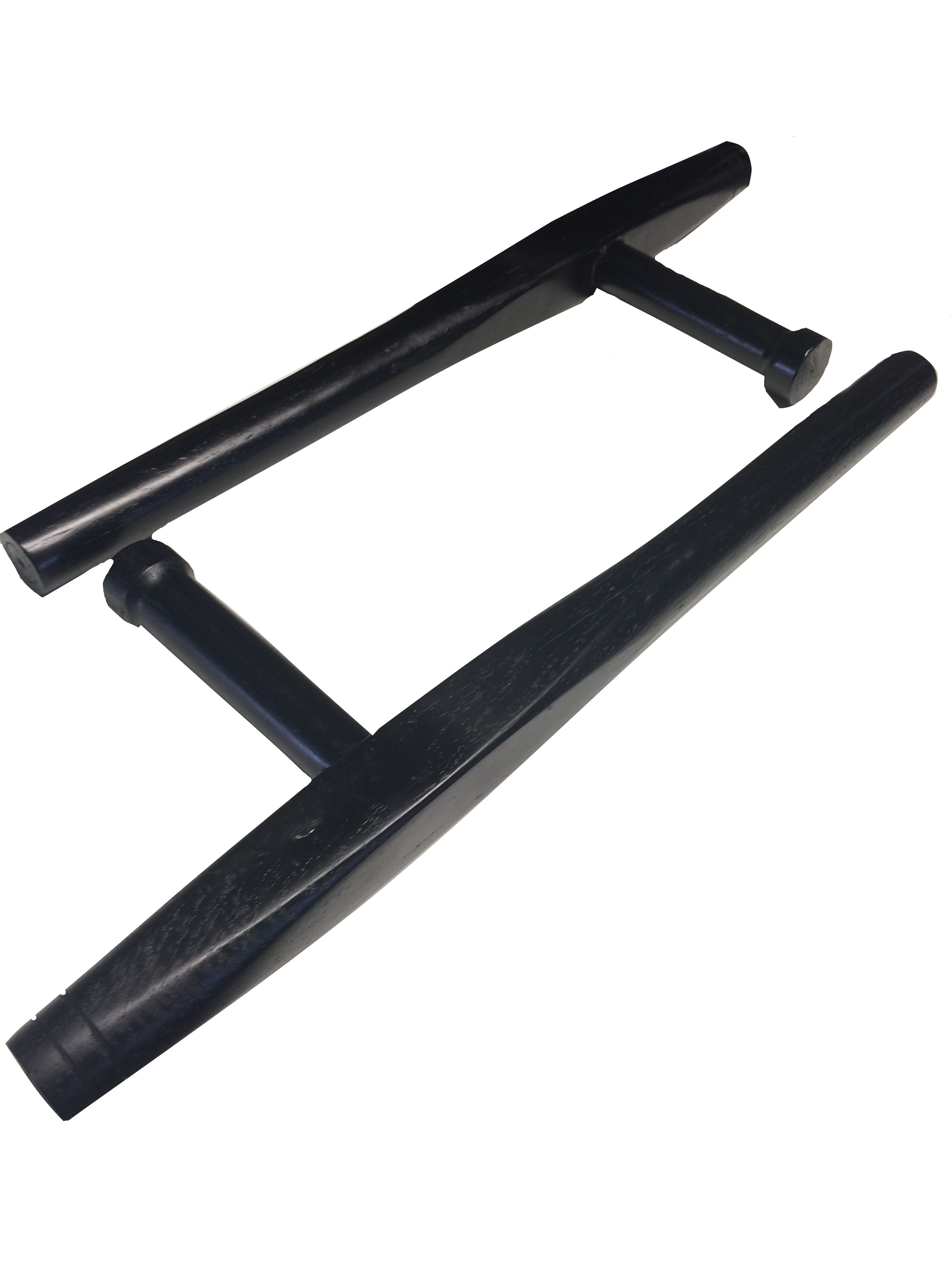 Tonfa aus Holz, schwarz, Okinawa (Paar) ca. 45 cm