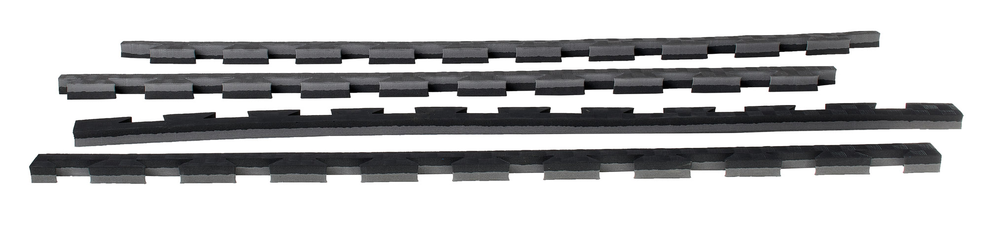 Kampfsportmatten Wendematte VERZAHNT Checker / 100 x 100 x 2cm / schwarz-grau