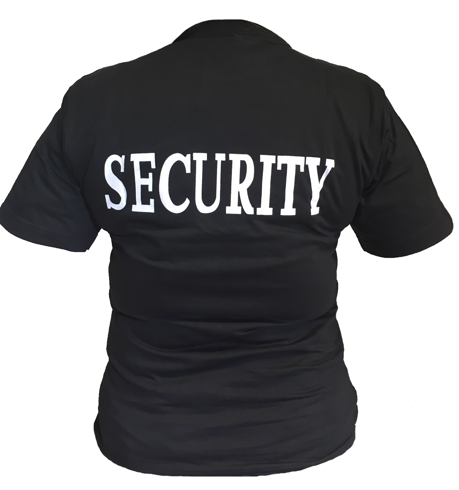 T-Shirt mit Security Aufdruck, Doppeldruck (%SALE)