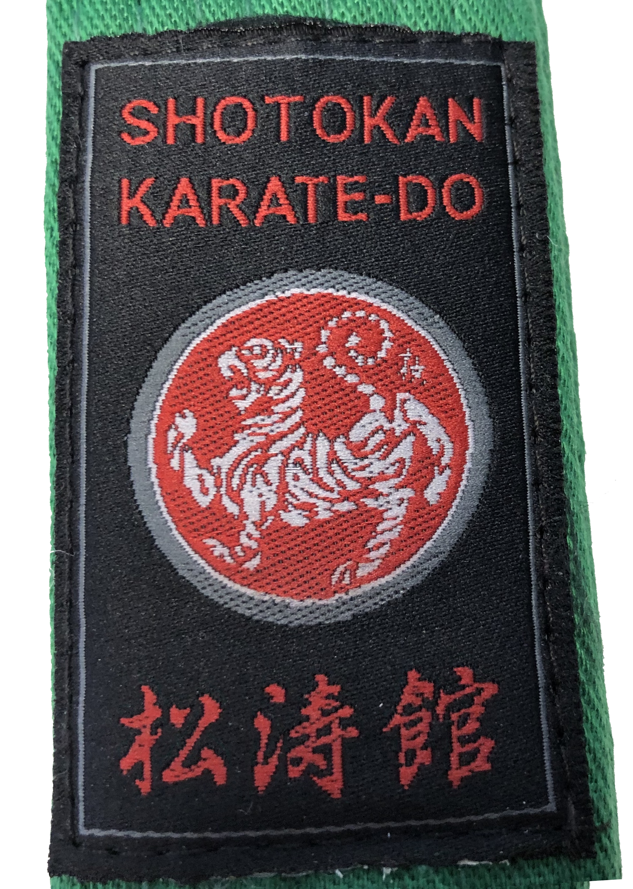 Shotokan Karategürtel Silver Edition 100 % Cotton grün 400