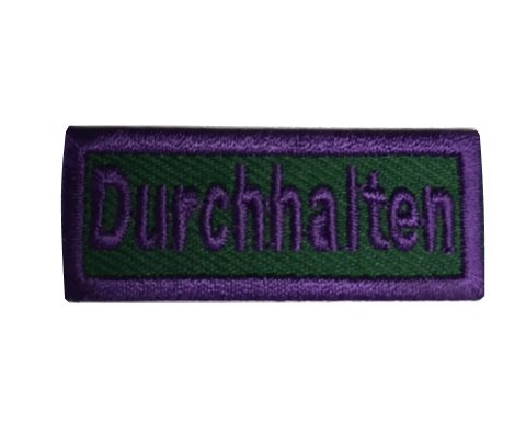 Durchhalten - Anerkennungs-Abzeichen / Skill Patch violett/ grün
