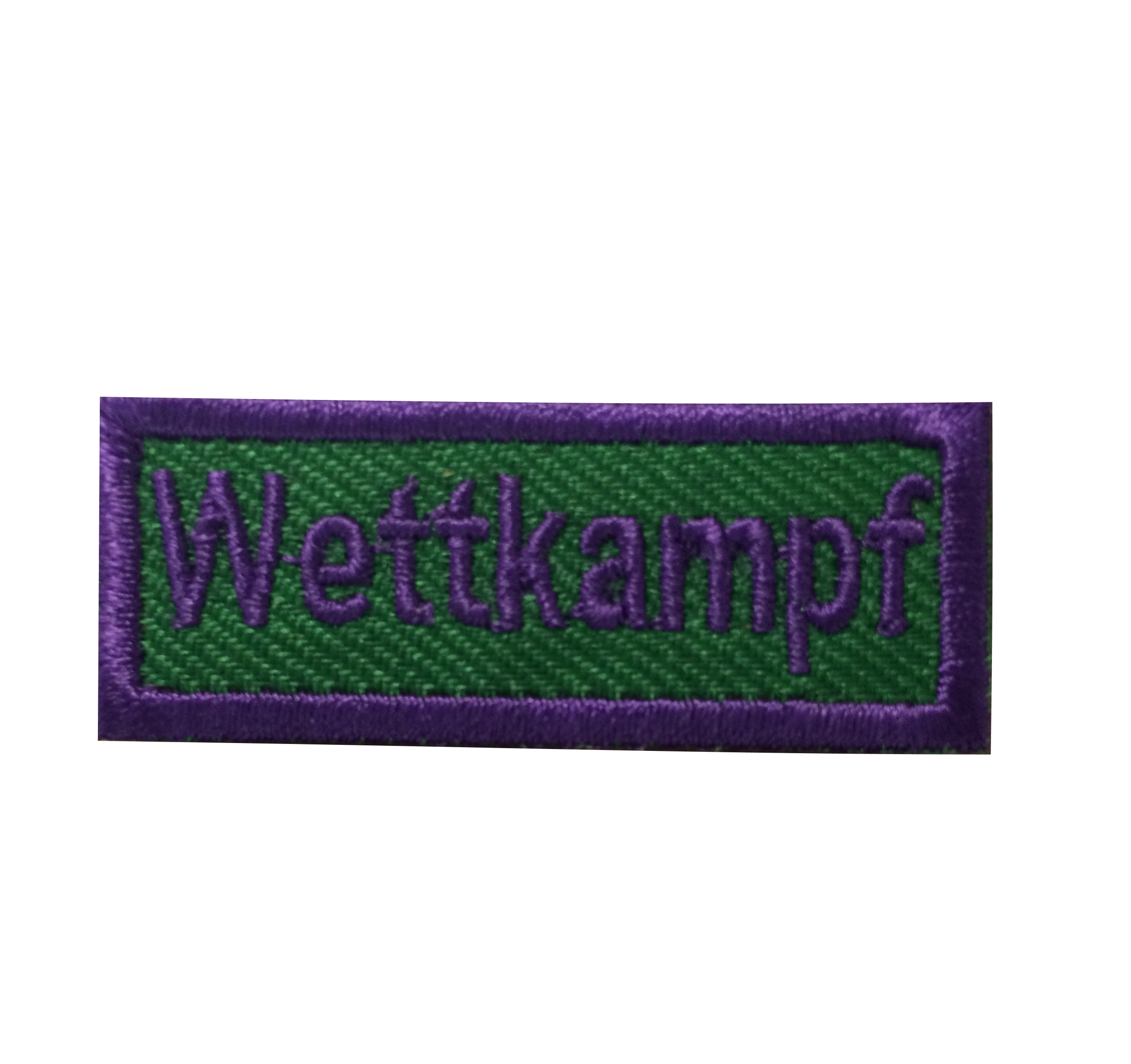 Wettkampf - Anerkennungs-Abzeichen / Skill Patch violett/ grün