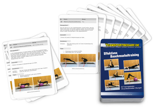 Trainingskarten Effektives Bauchmuskeltraining