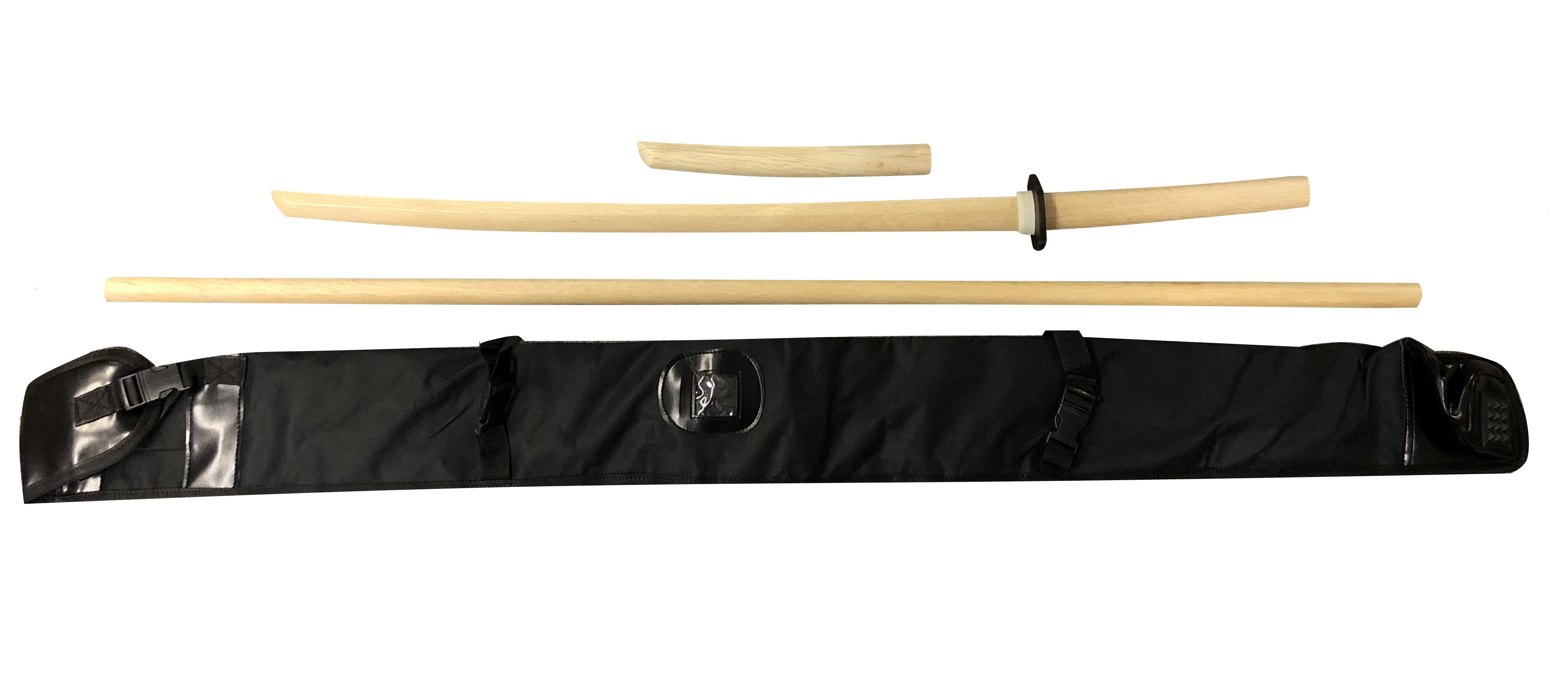 Aikido Waffen Set mit Tasche, Weißeiche