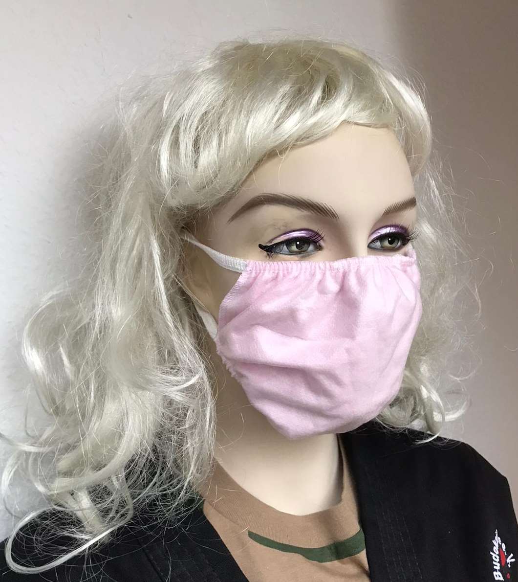 Mund-Nase Behelfs-Maske Lady Edition pink