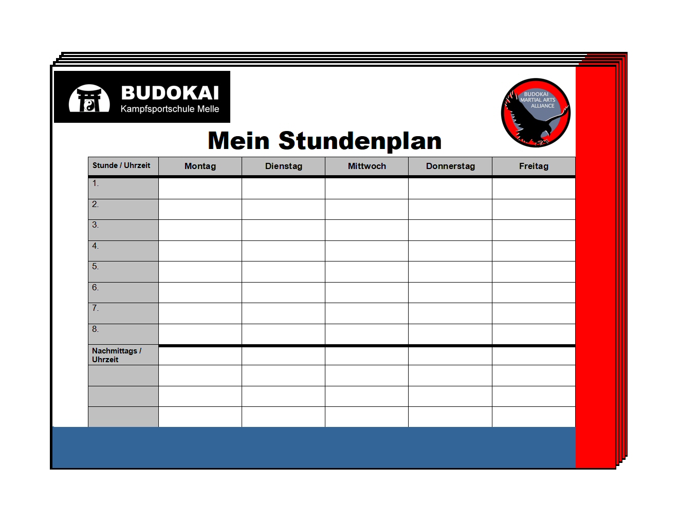 BMA Stundenplan 50 Stk.