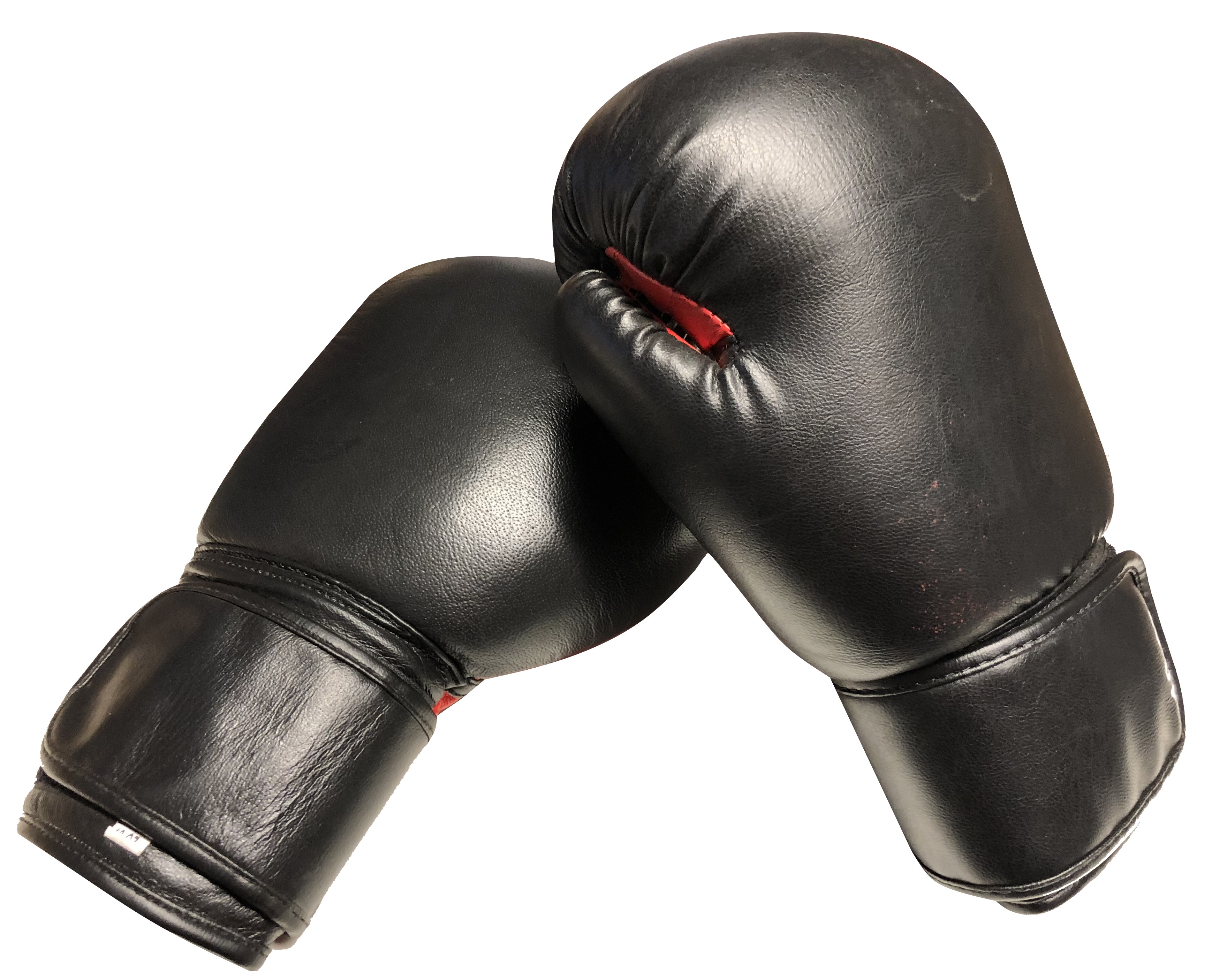 Boxhandschuhe Kunstleder schwarz/rot 14 Oz