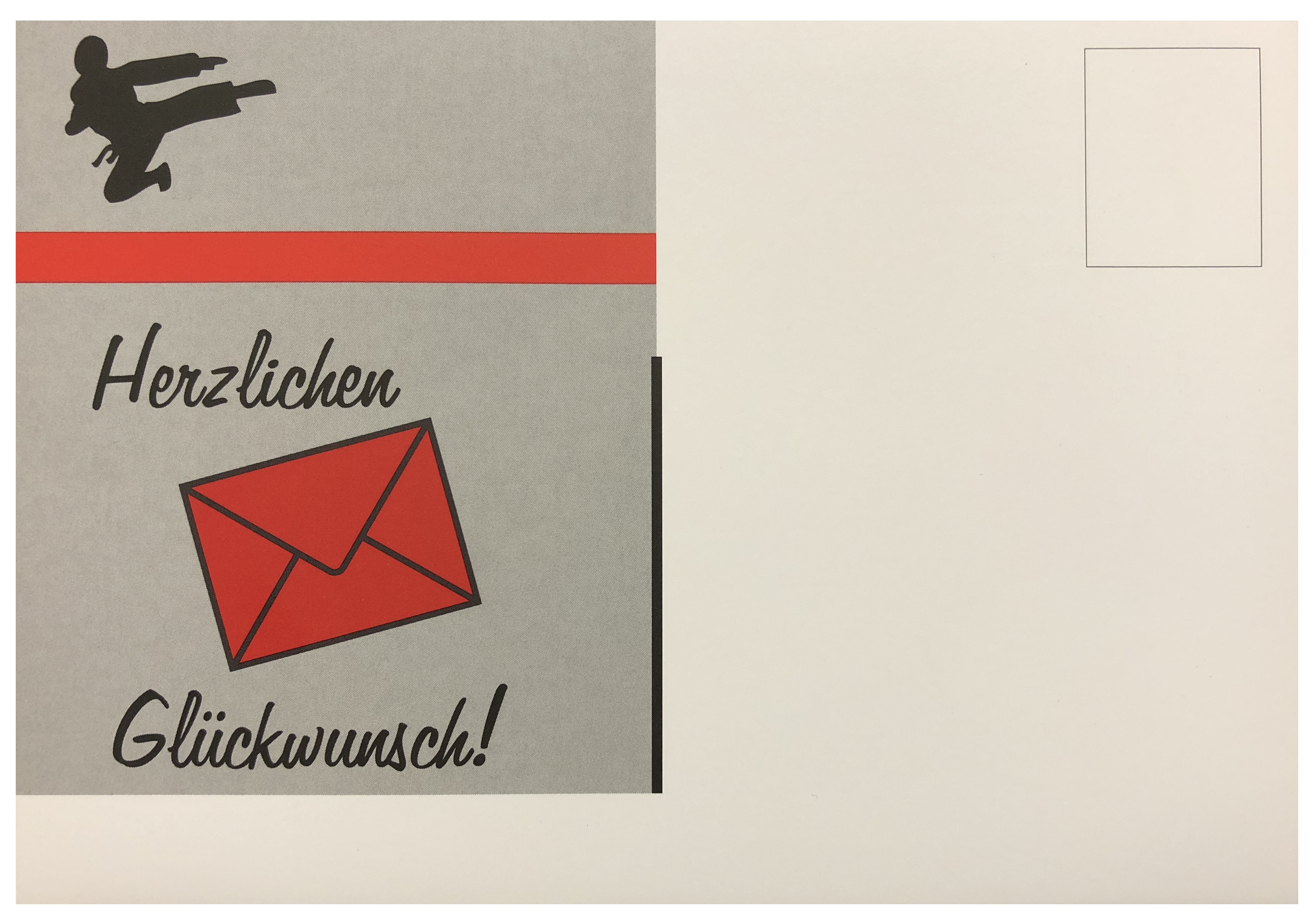 Postkarte " Herzlichen Glüsckwunsch!" (Pack 50 St.) individuelle Variante