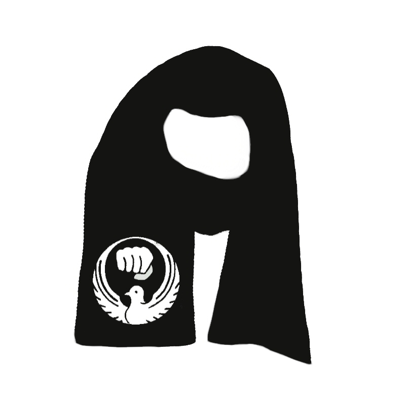 Wado Ryu Karate Schal bestickt