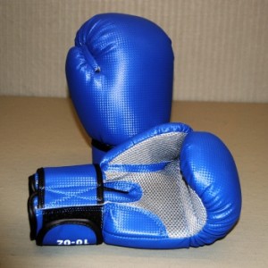 Boxhandschuhe Carbon / Mesh blau 8 - 12 OZ