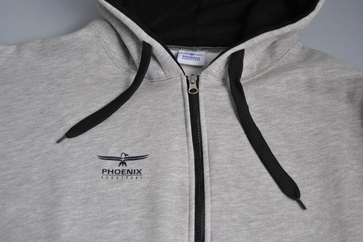 PHOENIX Hoodie grau-schwarz 2XL