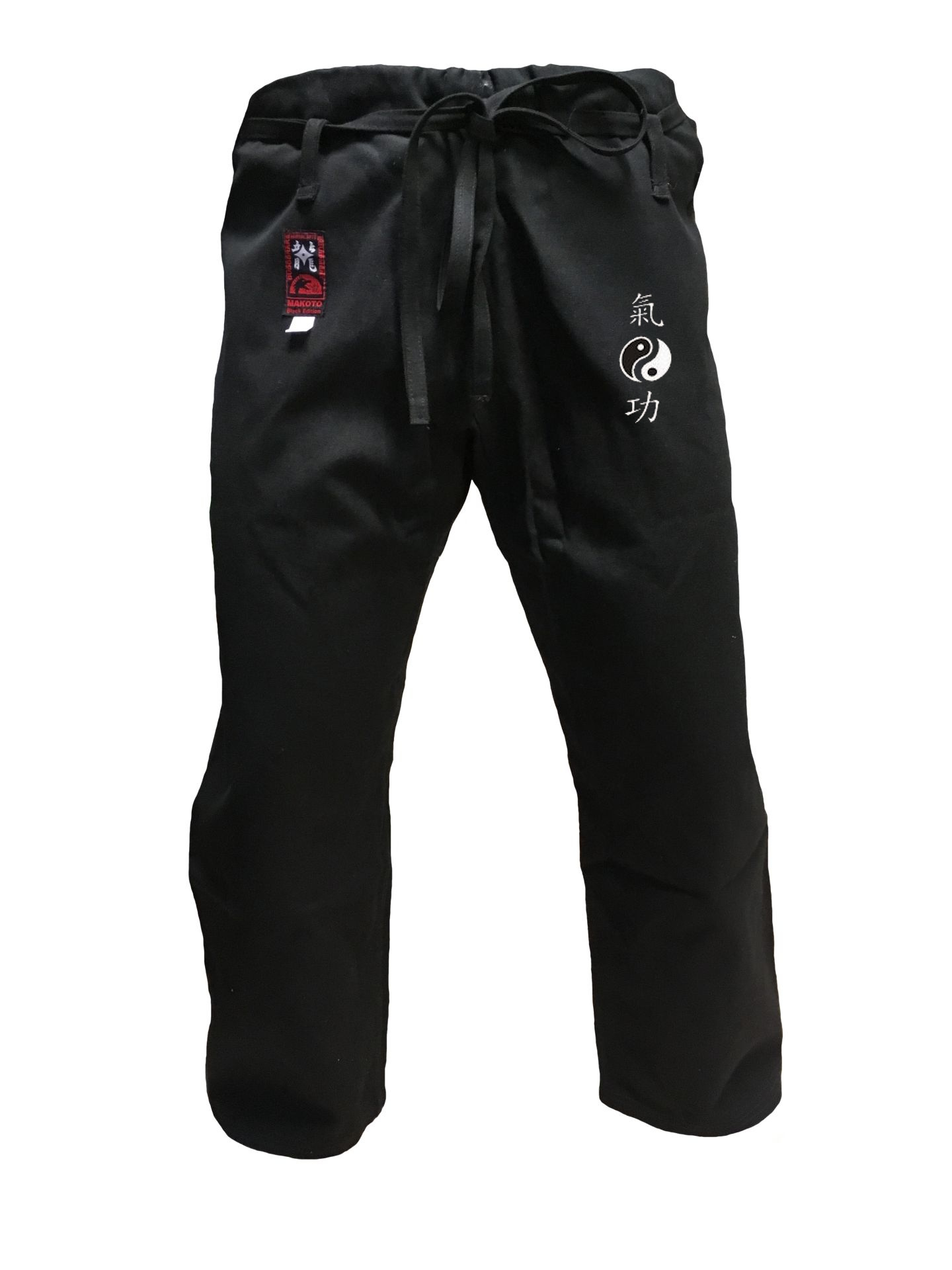 Qigong Schnürbundhose mit Bestickung