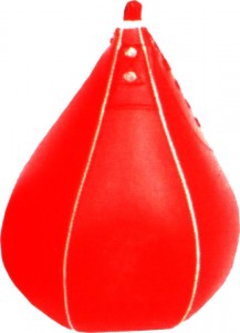 Boxbirne, rot Kunstleder (ohne Speedball-Haken)