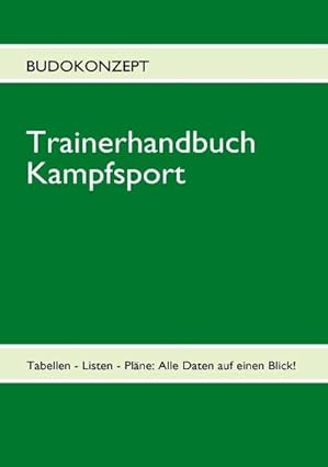 Trainerhandbuch Kampfsport (budokonzept, Hrsg.)