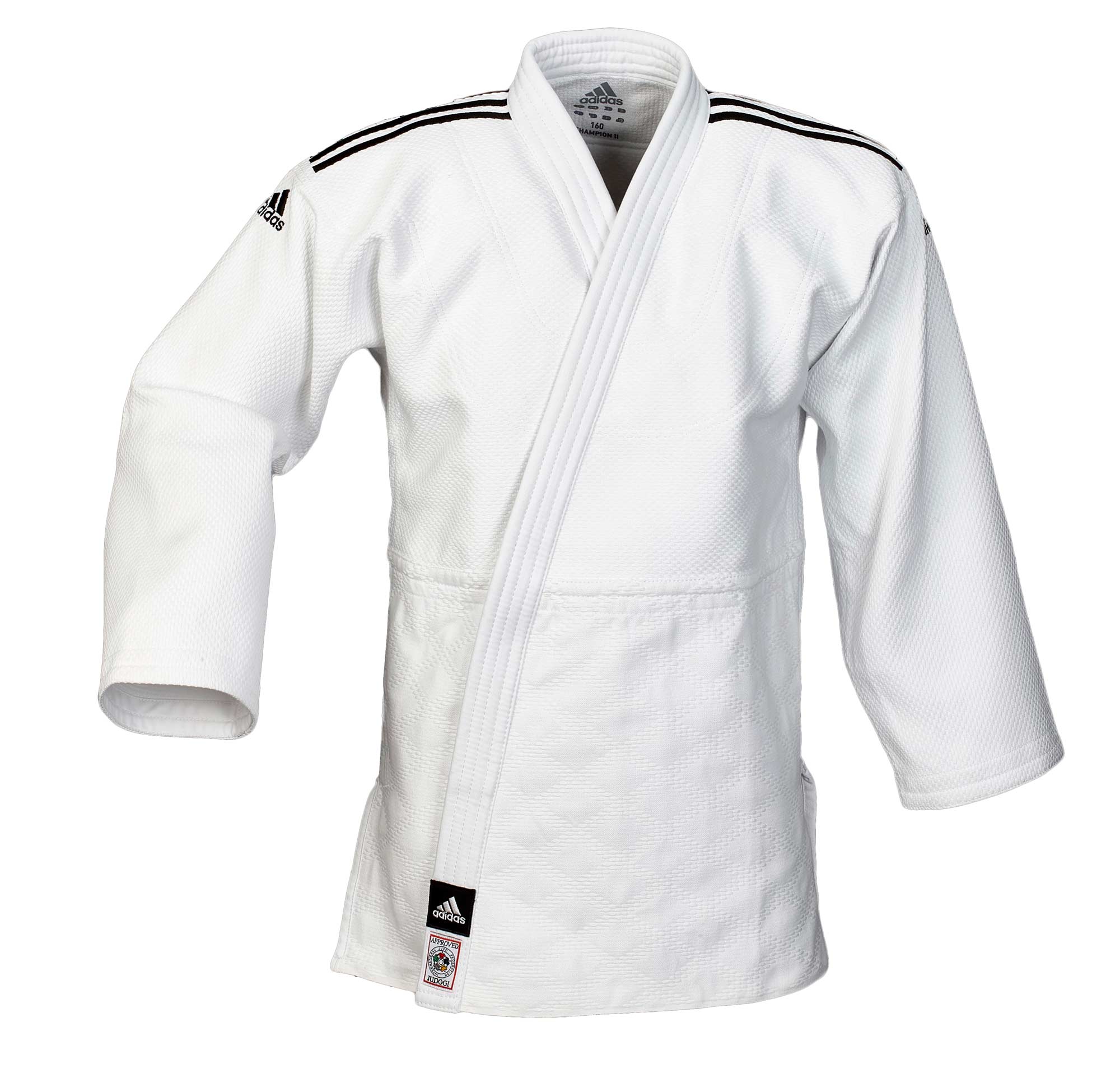 adidas Judoanzug "CHAMPION III" IJF Slim Fit weiß  200