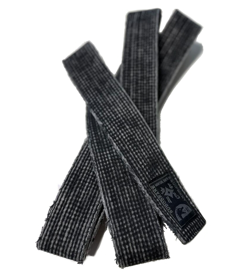 Schwarzgurt Budodrake 40 Years of Experience Stonewashed - already extremely battered mit Bestickung 300