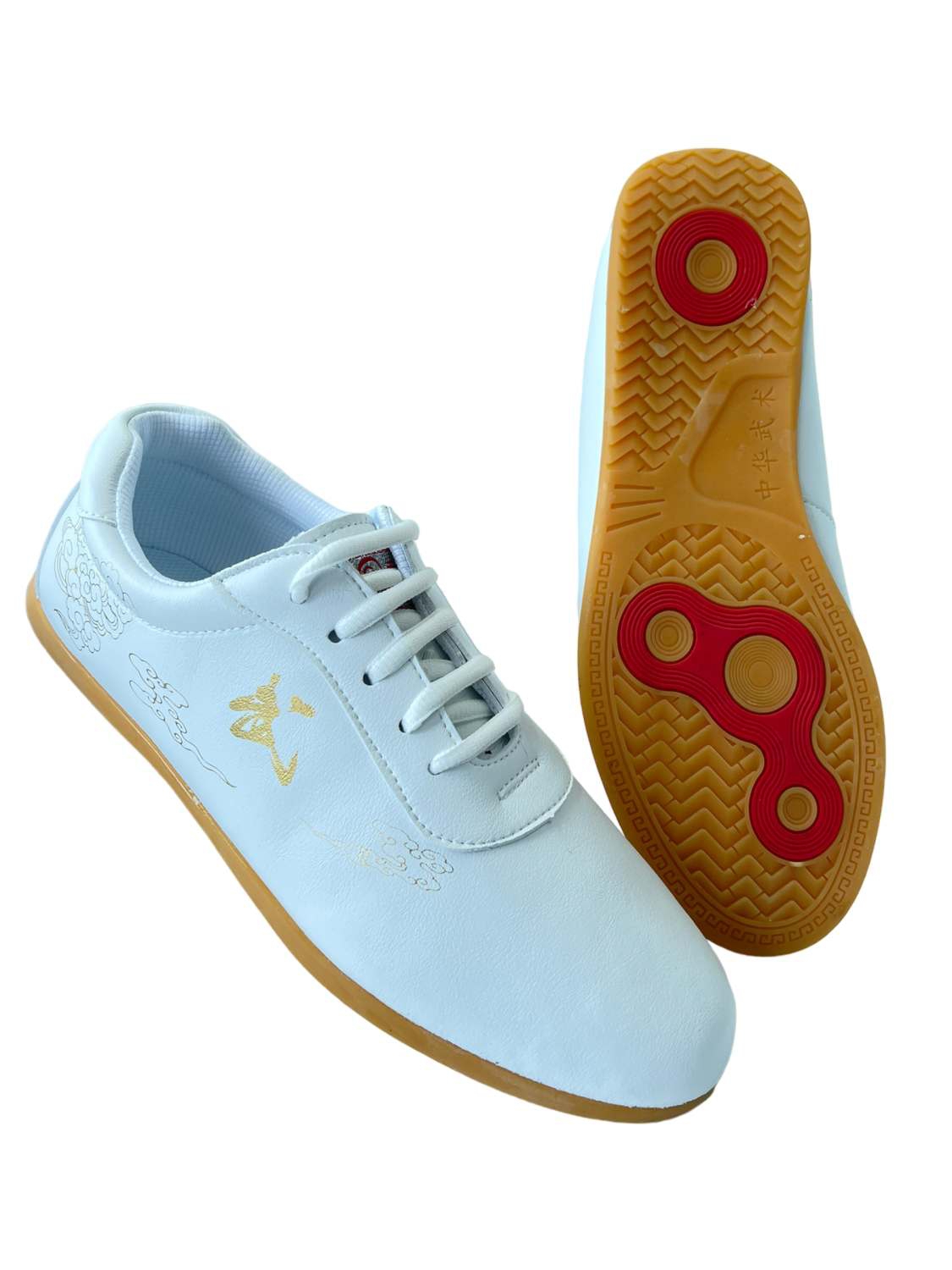 Kampfsportschuhe WU / WEISS, Leder 46