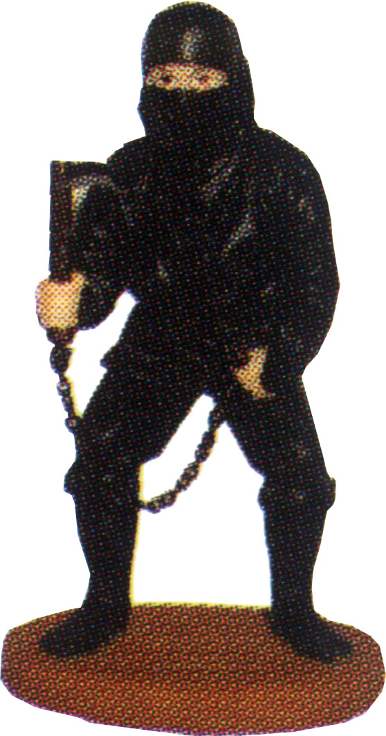 Black Ninja Figur (H923) 7,5 x 6 x 12,5cm