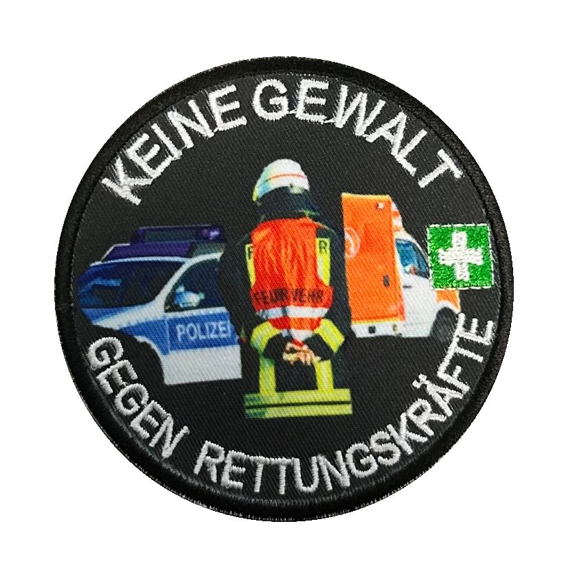 Aufnäher "Keine Gewalt gegen Rettungskräfte"