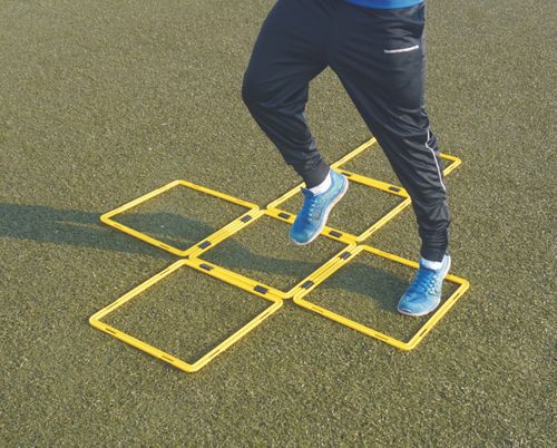 Koordinations-Leiter Agility flexibel kombinierbar 12 Quadrate 5 m