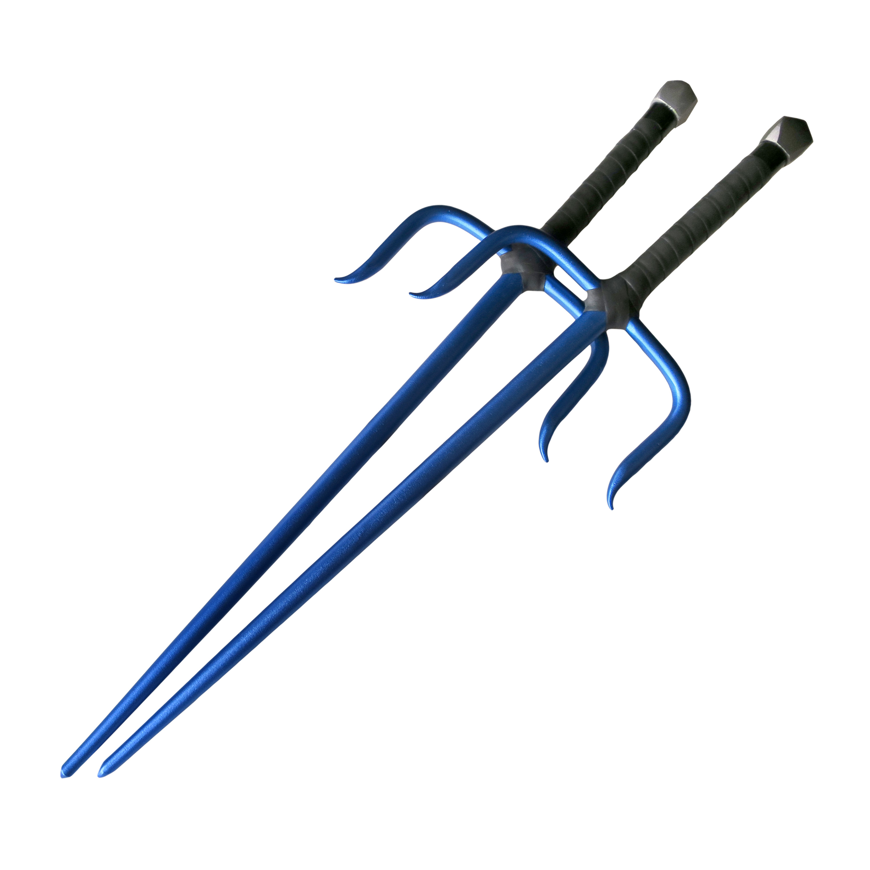 Sai-Gabeln, Alu, blau (Paar)