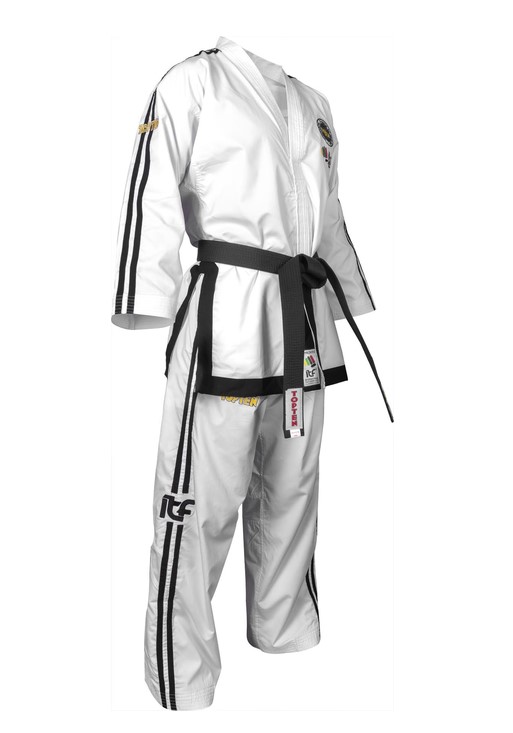 TOP TEN Taekwondo Dobok Grandmaster PREMIUM GOLD (7. - 9. Dan, ITF app.)