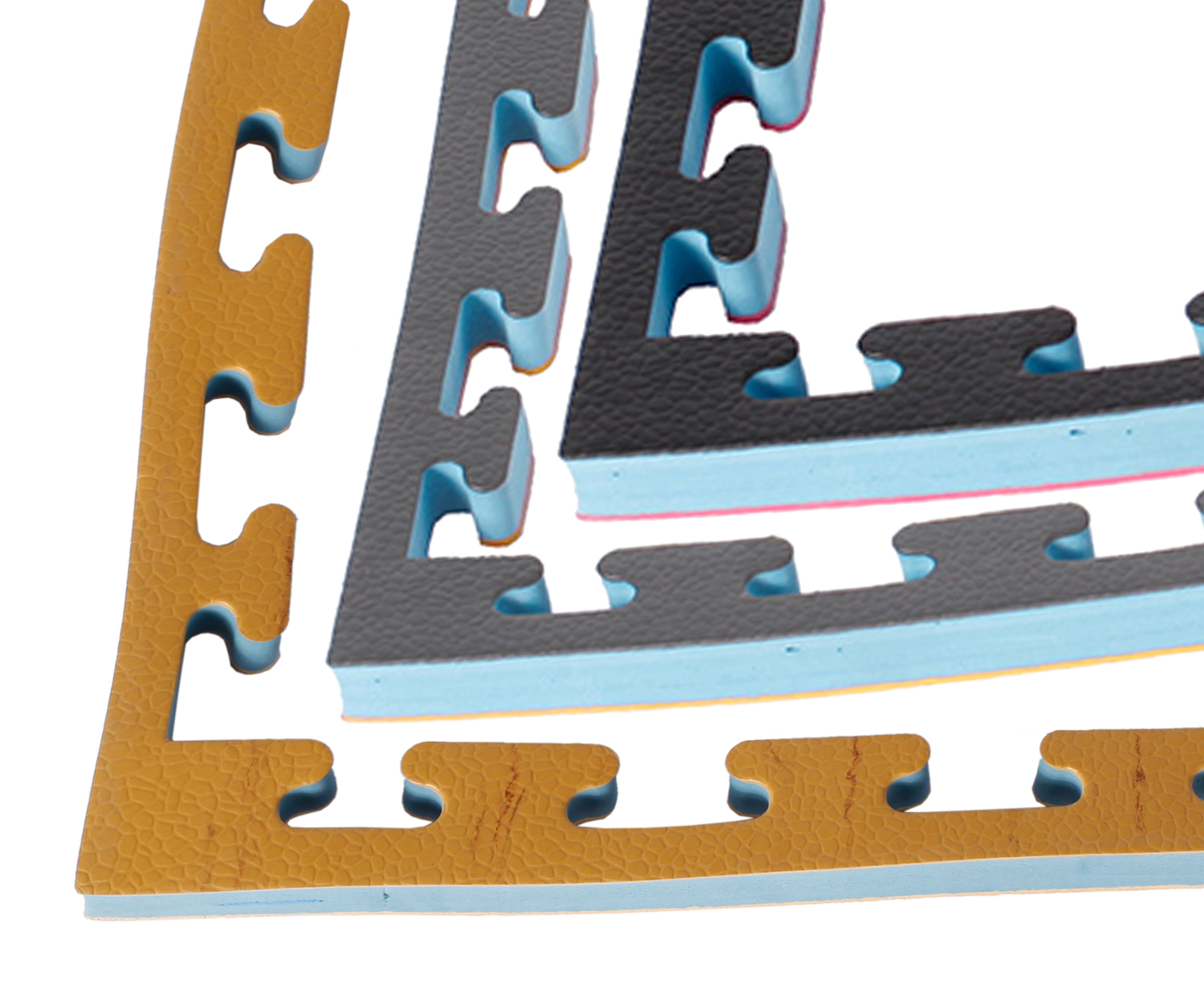 KWON (R) Noppenstruktur Randleisten: Holz-Sandoptik