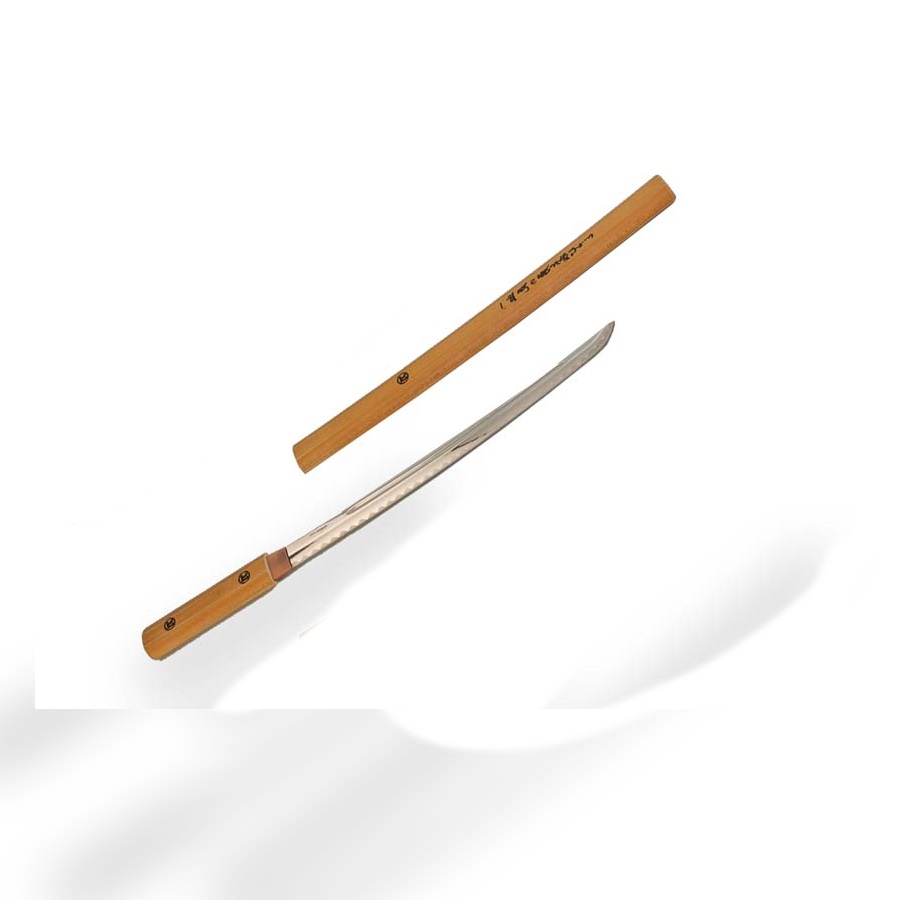 Wakizashi mit Metallklinge in Holzscheide ca. 65cm