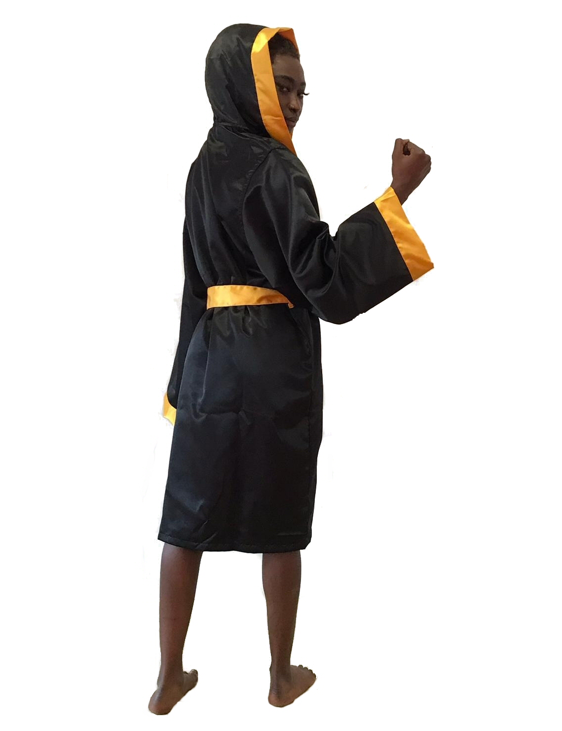 Boxmantel schwarz-gold