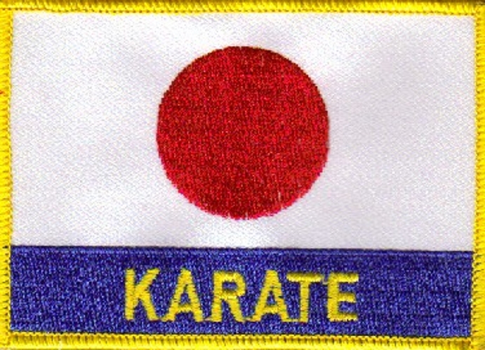 Aufnäher Karate - Japanflagge